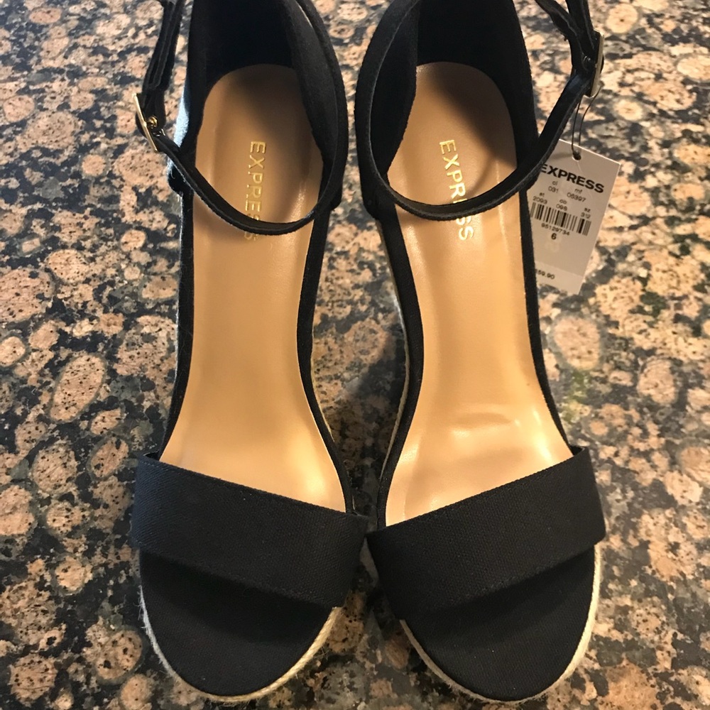 Express Black Espadrille Sandals